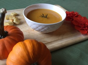 Orange buttenut squash soup
